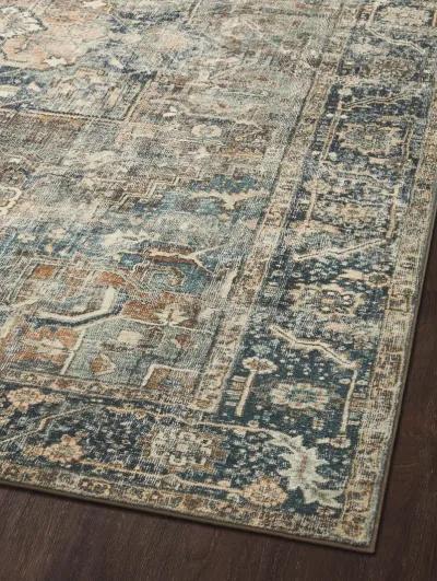 Margot MAT02 Terracotta/Lagoon 3'6" x 5'6" Rug