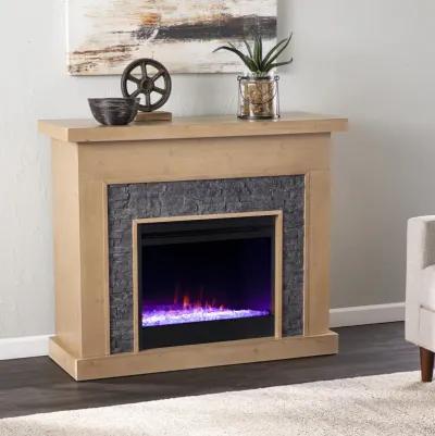 Barbe Elecetric Color Changing Fireplace