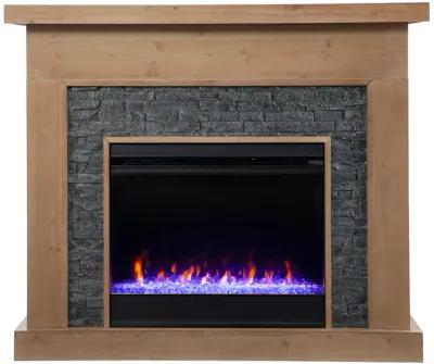 Barbe Elecetric Color Changing Fireplace