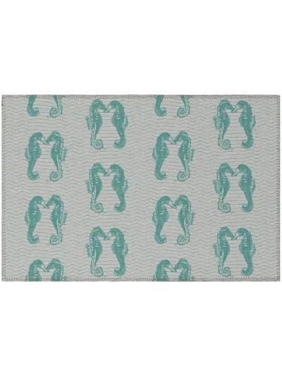 Seabreeze SZ15 Teal 20" x 30" Rug