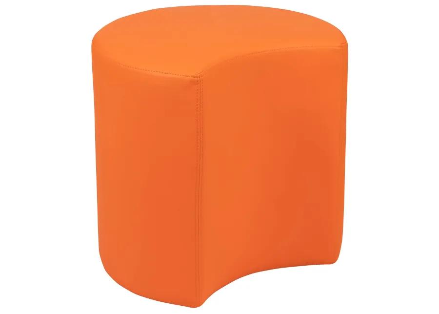 Flash Furniture Nicholas Soft Seating Flexible Moon for Classrooms and Common Spaces - 18" Seat Height (Orange)