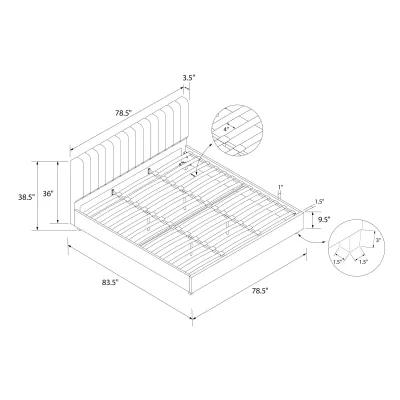 Novogratz Brittany Upholstered Bed