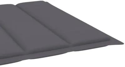 vidaXL Sun Lounger Cushion Anthracite 78.7"x27.6"x1.6" Fabric