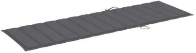 vidaXL Sun Lounger Cushion Anthracite 78.7"x27.6"x1.6" Fabric