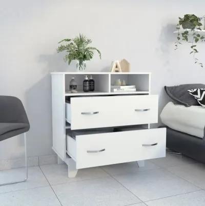 Aaron 2-Drawer 2-Shelf Dresser White