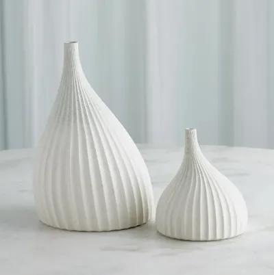 Dewdrop Vase-White Small