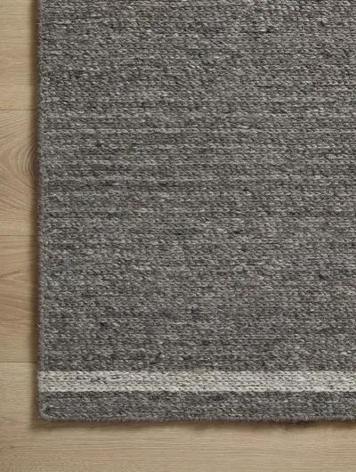 Ashby ASH02 Granite/Silver 3'6" x 5'6" Rug