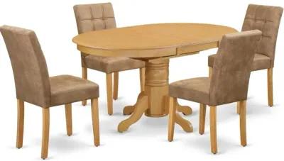 5 Piece Mid Century Modern Dining Set contain A Dinner Table