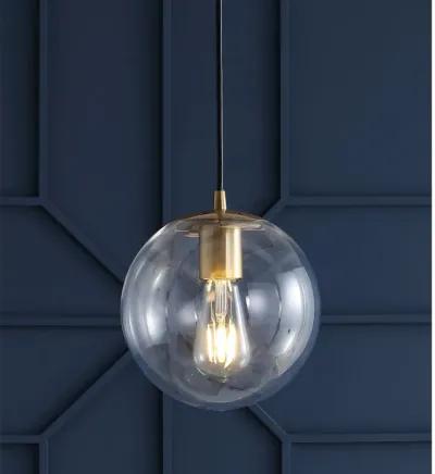 Bleecker Metal/Glass Globe LED Pendant