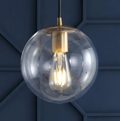 Bleecker Metal/Glass Globe LED Pendant