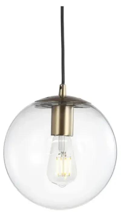 Bleecker Metal/Glass Globe LED Pendant