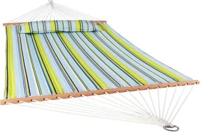 Sunnydaze Large Quilted Hammock with Spreader Bars and Pillow