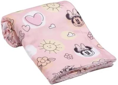 Lambs & Ivy Disney Baby Sweetheart Minnie Mouse Pink Soft Fleece Baby Blanket