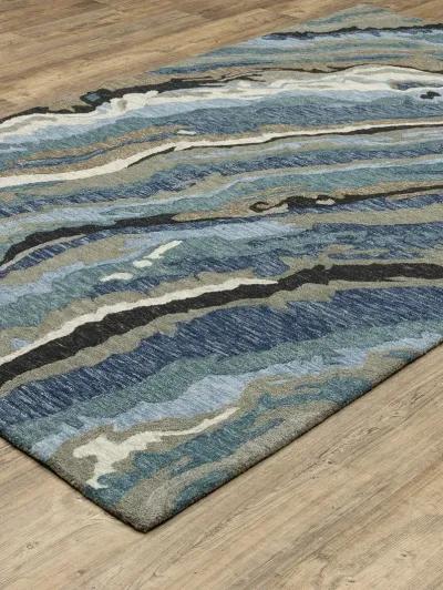 Kipton 5' x 8' Blue Rug