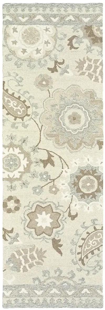 Craft 2'6" x 8' Ivory Rug