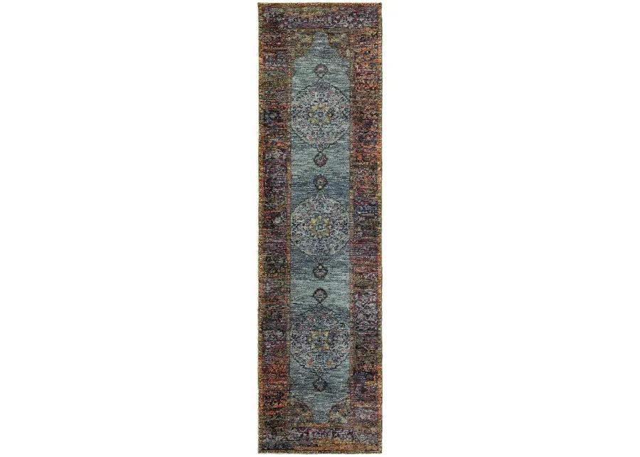 Andorra 8'6" x 11'7" Blue Rug