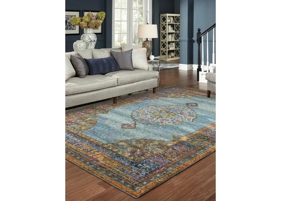 Andorra 8'6" x 11'7" Blue Rug