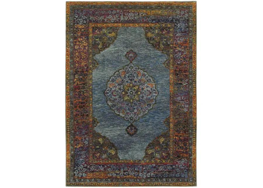 Andorra 8'6" x 11'7" Blue Rug