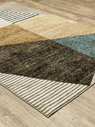 Strada 8'6" x 11'7" Gold Rug