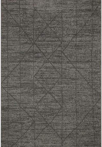 Kamala KAM06 Charcoal/Ivory 7'10" x 10' Rug