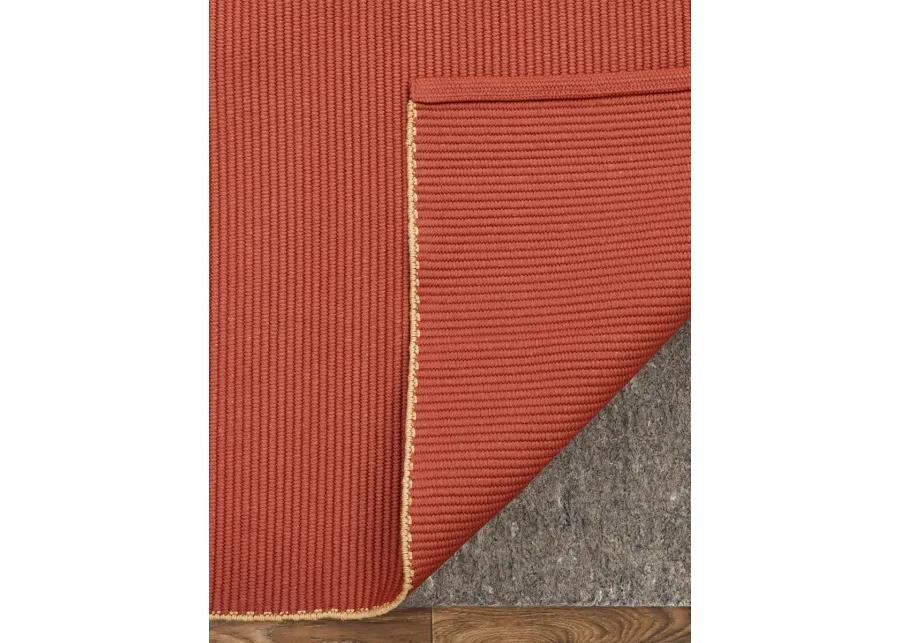 Theo 0827F 9' x 12' Red/Tan Rug