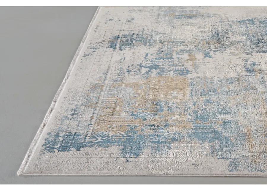 Cadiz 3890F Blue/Gray/Gold 2'2" x 3'2" Rug