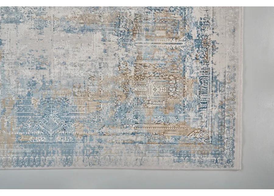 Cadiz 3890F Blue/Gray/Gold 2'2" x 3'2" Rug