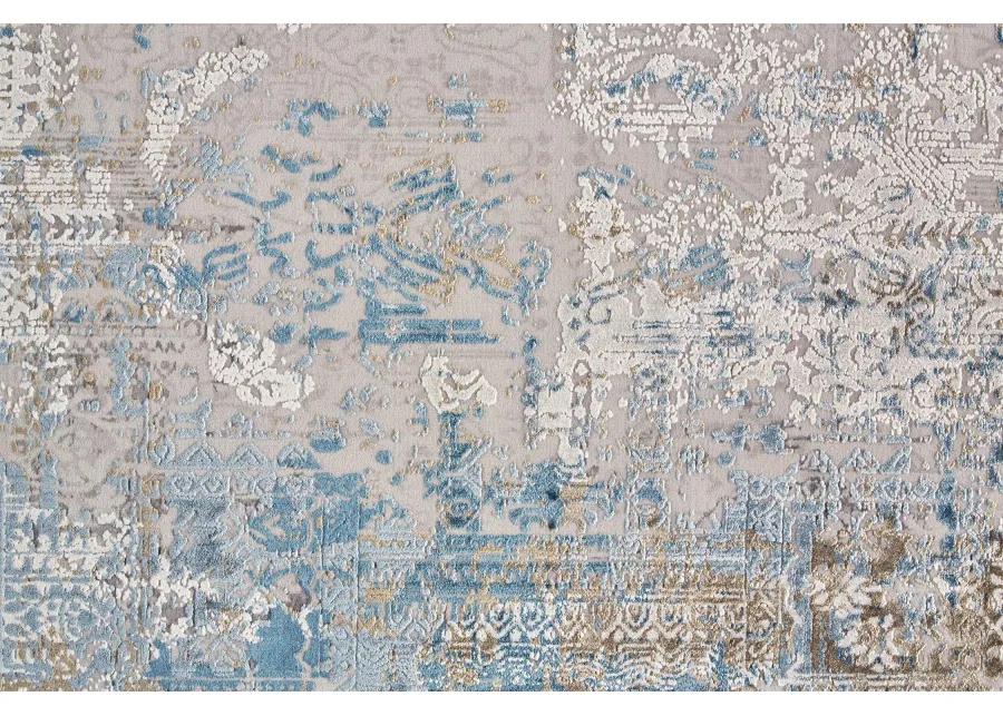 Cadiz 3890F Blue/Gray/Gold 2'2" x 3'2" Rug