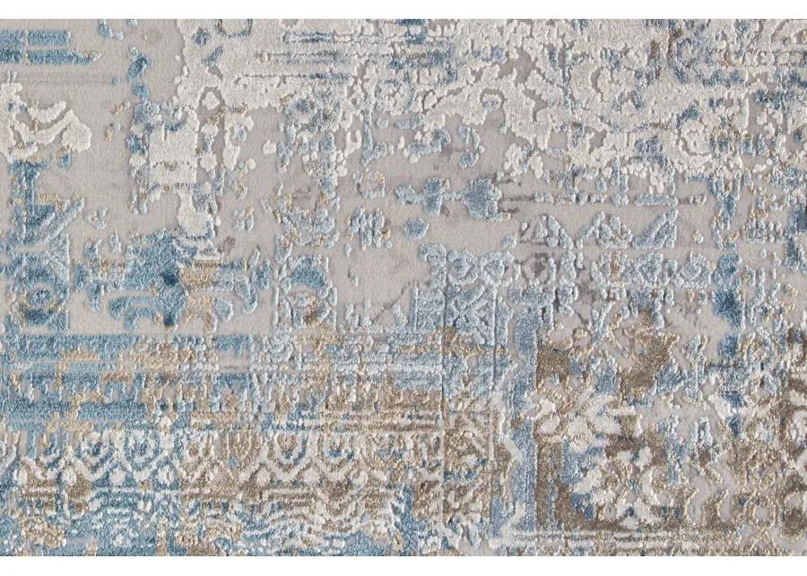 Cadiz 3890F Blue/Gray/Gold 2'2" x 3'2" Rug