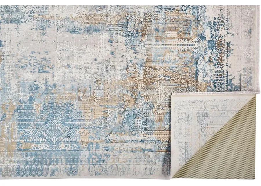 Cadiz 3890F Blue/Gray/Gold 2'2" x 3'2" Rug