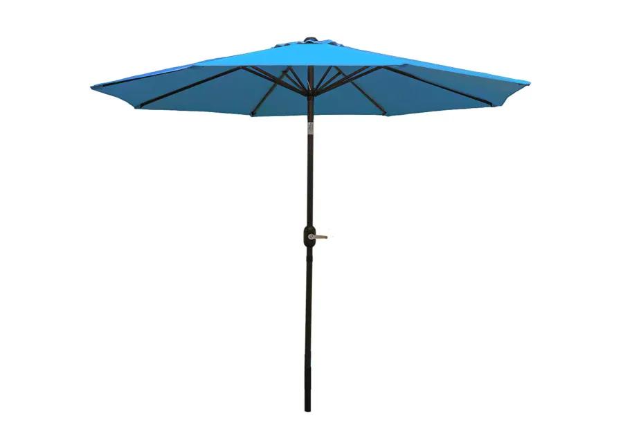 Sunnydaze 9 ft Aluminum Patio Umbrella with Tilt and Crank