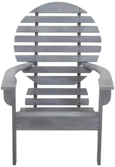 vidaXL Adirondack Chair Solid Acacia Wood Gray