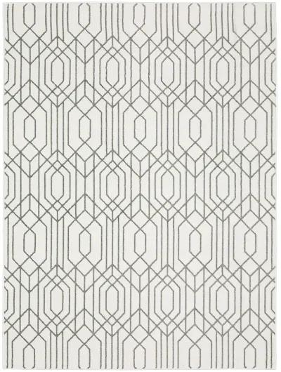 Montecito 6'7" x 9'6" White Rug