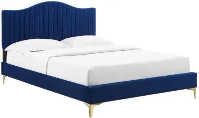 Modway - Juniper Channel Tufted Performance Velvet Full Platform Bed