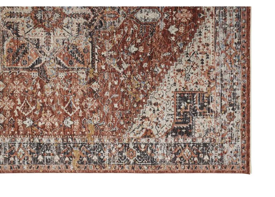 Caprio 3960F Red/Ivory/Black 3'9" x 5'9" Rug