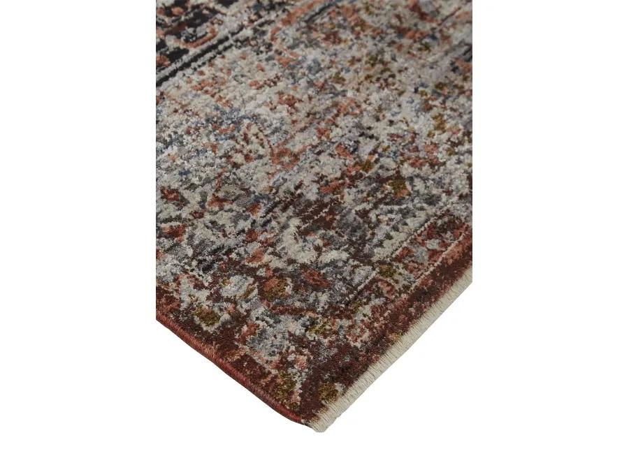 Caprio 3960F Red/Ivory/Black 3'9" x 5'9" Rug