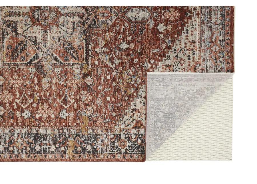 Caprio 3960F Red/Ivory/Black 3'9" x 5'9" Rug