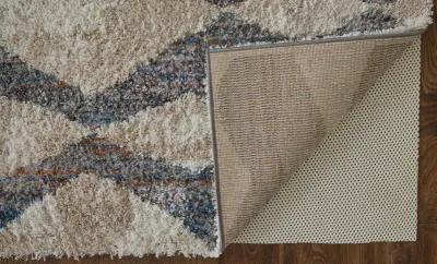 Mynka 39IFF Tan/Ivory/Blue 10' x 14' Rug