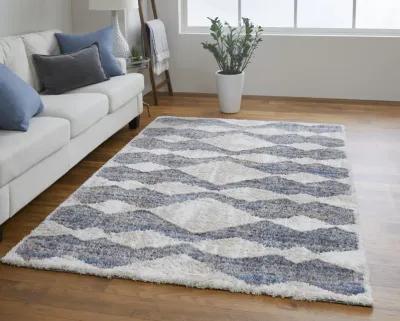 Mynka 39IFF Tan/Ivory/Blue 10' x 14' Rug