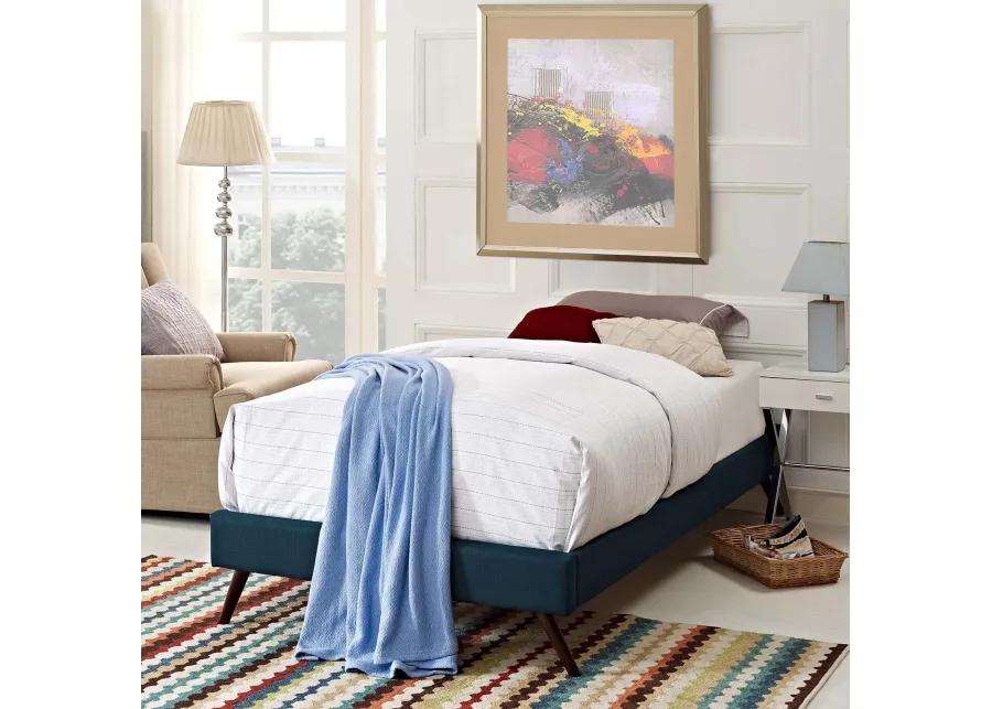 Modway - Loryn Twin Fabric Bed Frame with Round Splayed Legs