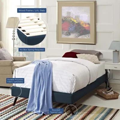 Modway - Loryn Twin Fabric Bed Frame with Round Splayed Legs