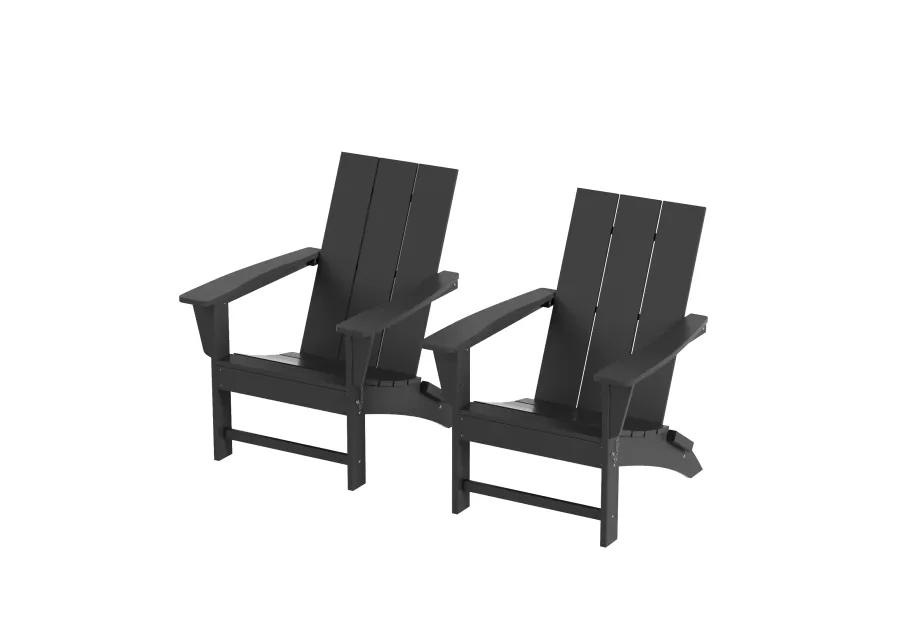 WestinTrends Modern Folding Adirondack Chair (Set of 2)