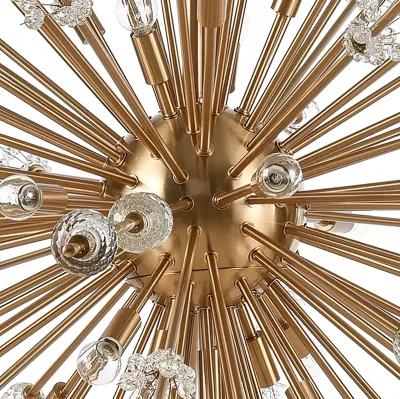 Starburst 72'' Wide 31-Light Gold Chandelier