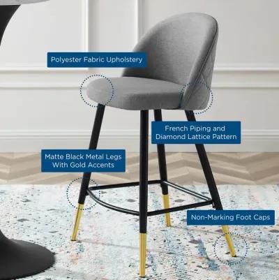 Cordial Fabric Counter Stools - Set of 2