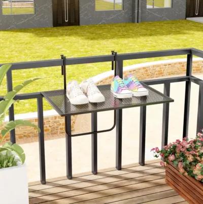 Hivvago Outdoor Folding Hanging Table with Metal Frame