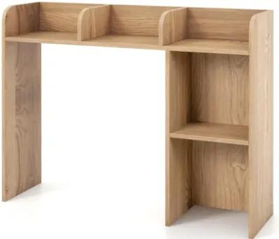 Hivvago 3-Tier Multipurpose Desk Bookshelf with 4 Shelves