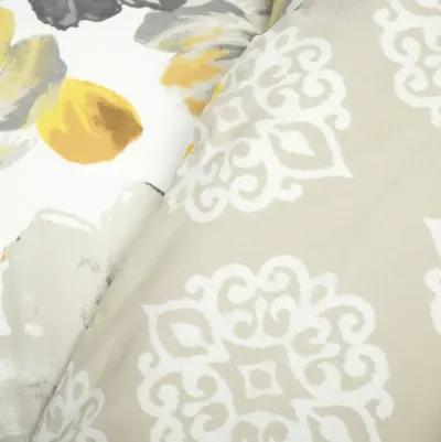 Leah Reversible Cotton Duvet Cover  3Pc Set