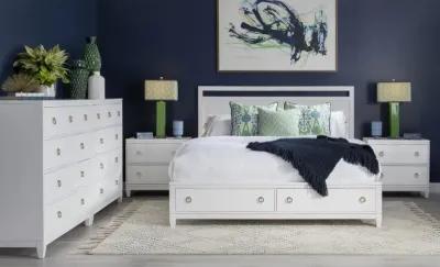 Summerland Cal King Panel Bed w/ Storage