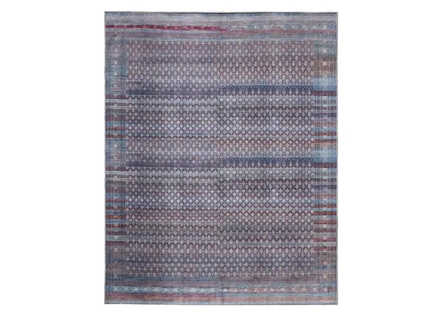 Voss 39H7F Tan/Blue/Pink 10'6" x 14' Rug