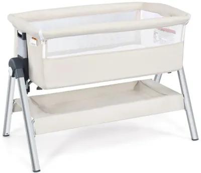 Portable Baby Bedside Sleeper with Adjustable Heights and Angle